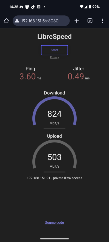 スマホPixel8通信速度距離0m