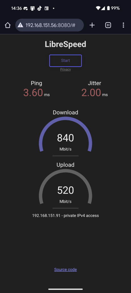 スマホPixel8通信速度距離4m