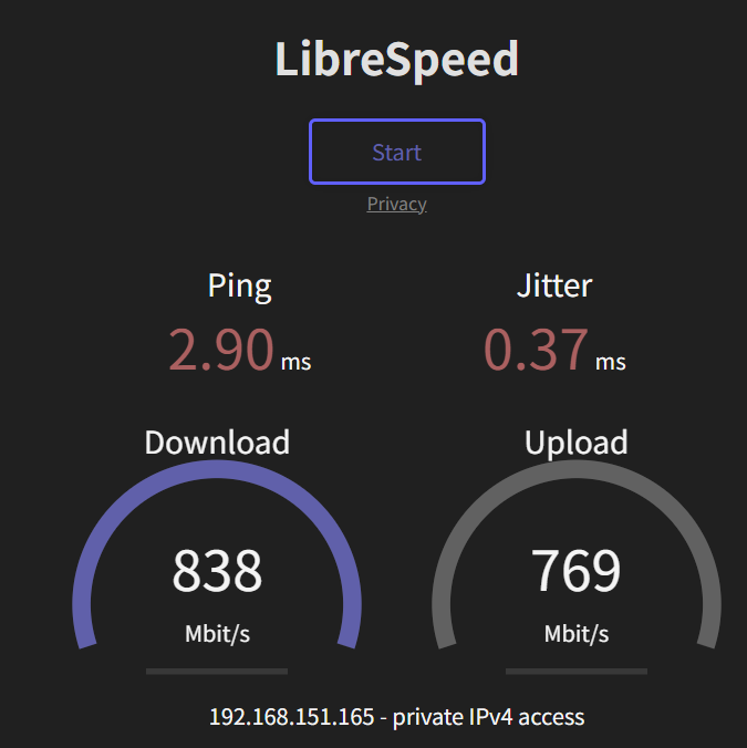 USB WiFi子機ローカル実測値0距離