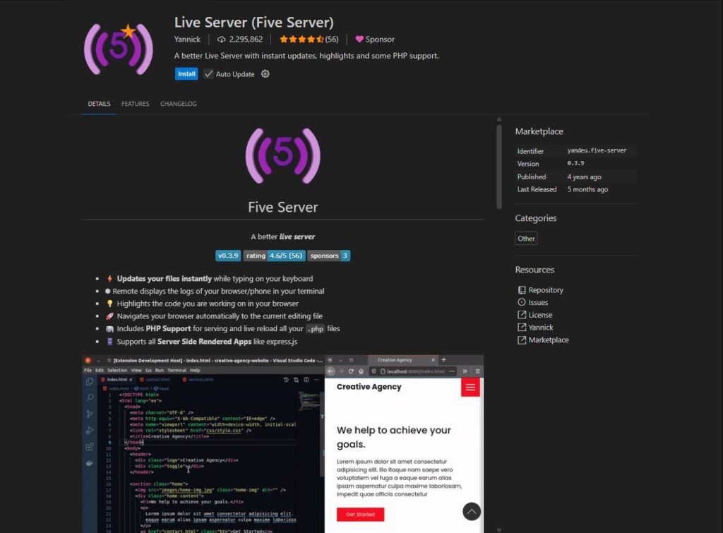 Live Server(Five Server)