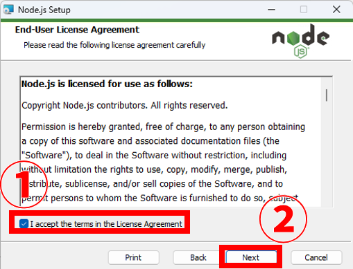 node.jsインストーラー