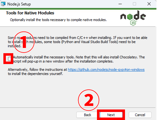 node.jsインストーラー