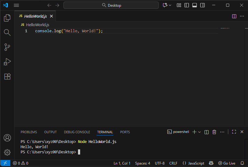 VisualStudioCode画面
