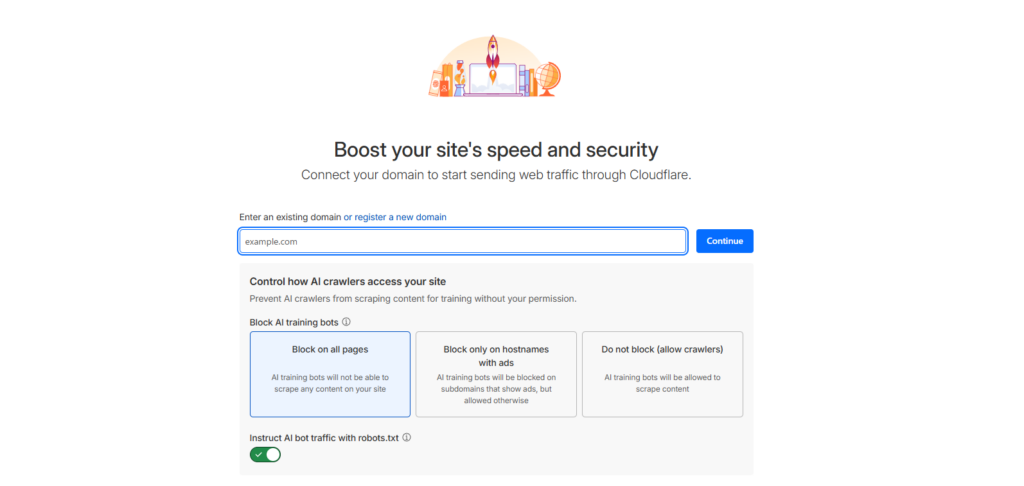cloudflare domain resistration