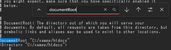 Apache document root