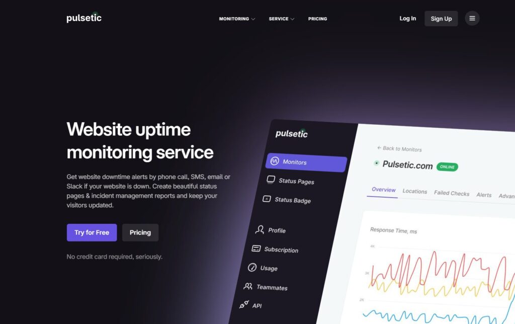 pulsetic ホームページ