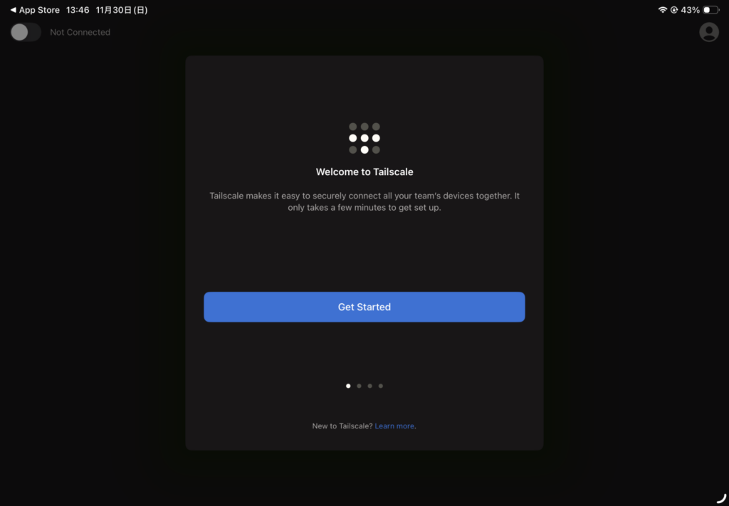 Tailscale IOS Get Started