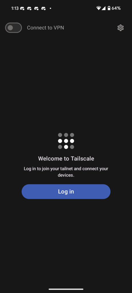 Tailscale Android Login