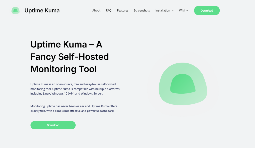 Uptime Kuma公式ページhttps://uptimekuma.org/