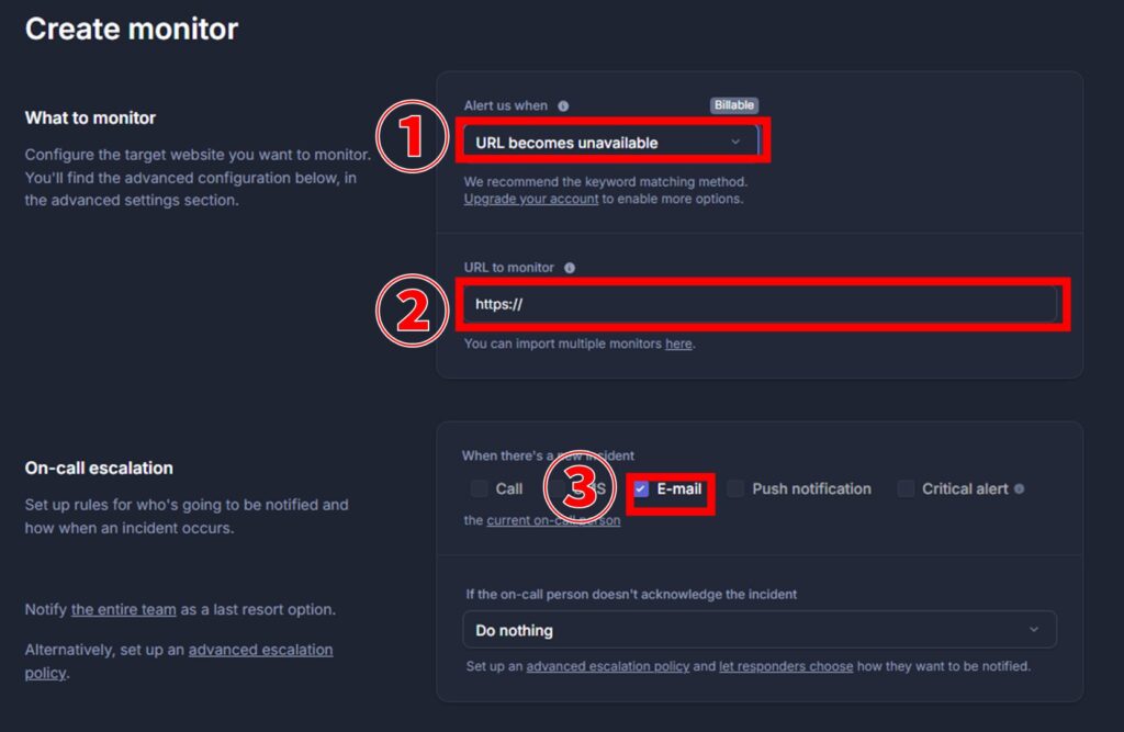 Better Stack モニター作成 