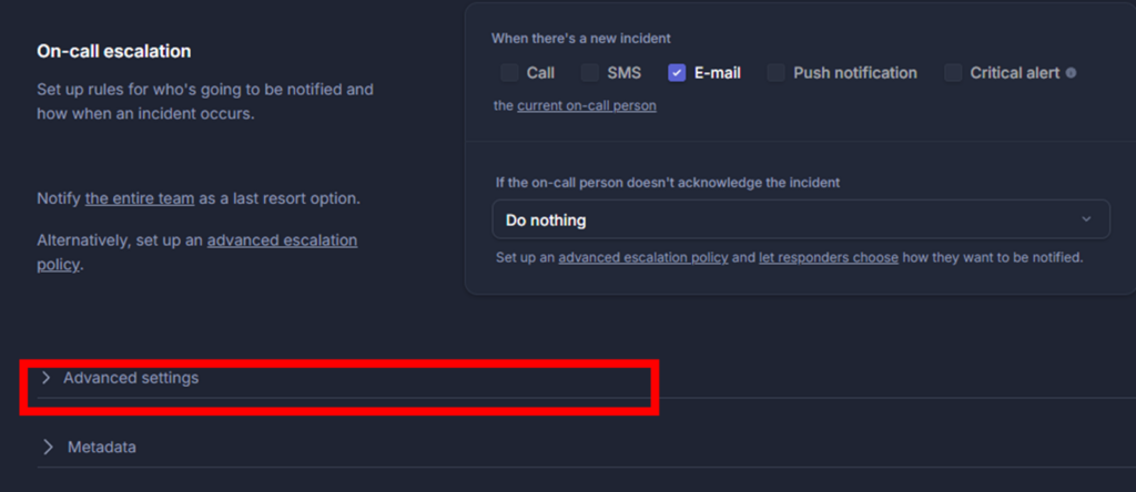 Better Stack モニター作成 アドバンスセッティング