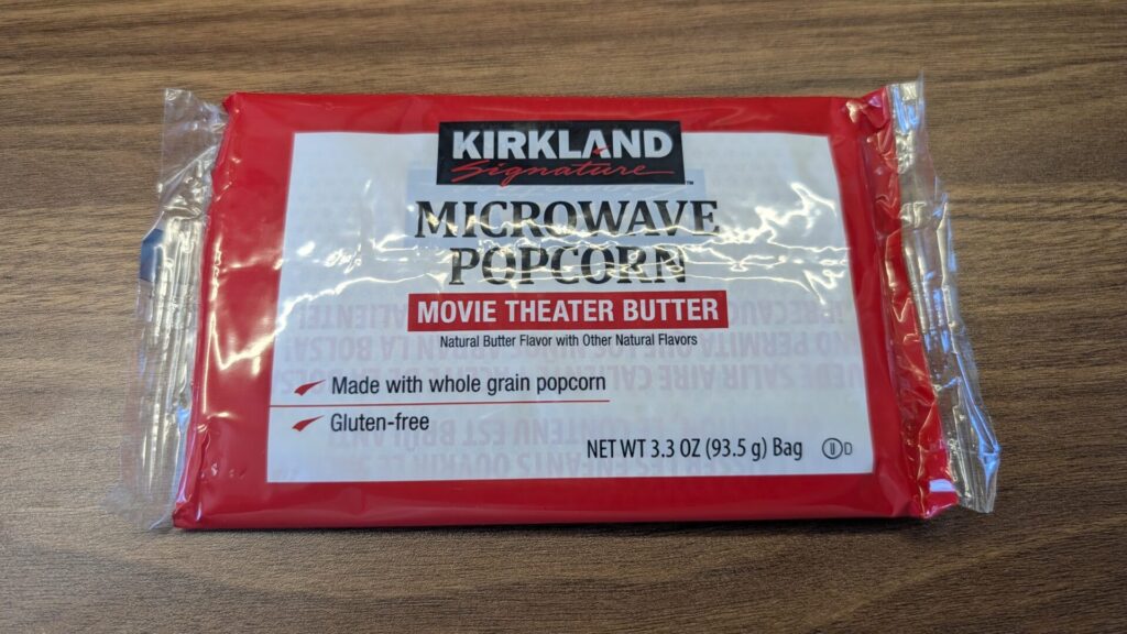 KIRKLANDポップコーン パッケージ 表