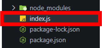 Node.js index.js