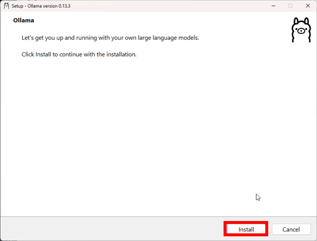 Ollama インストール