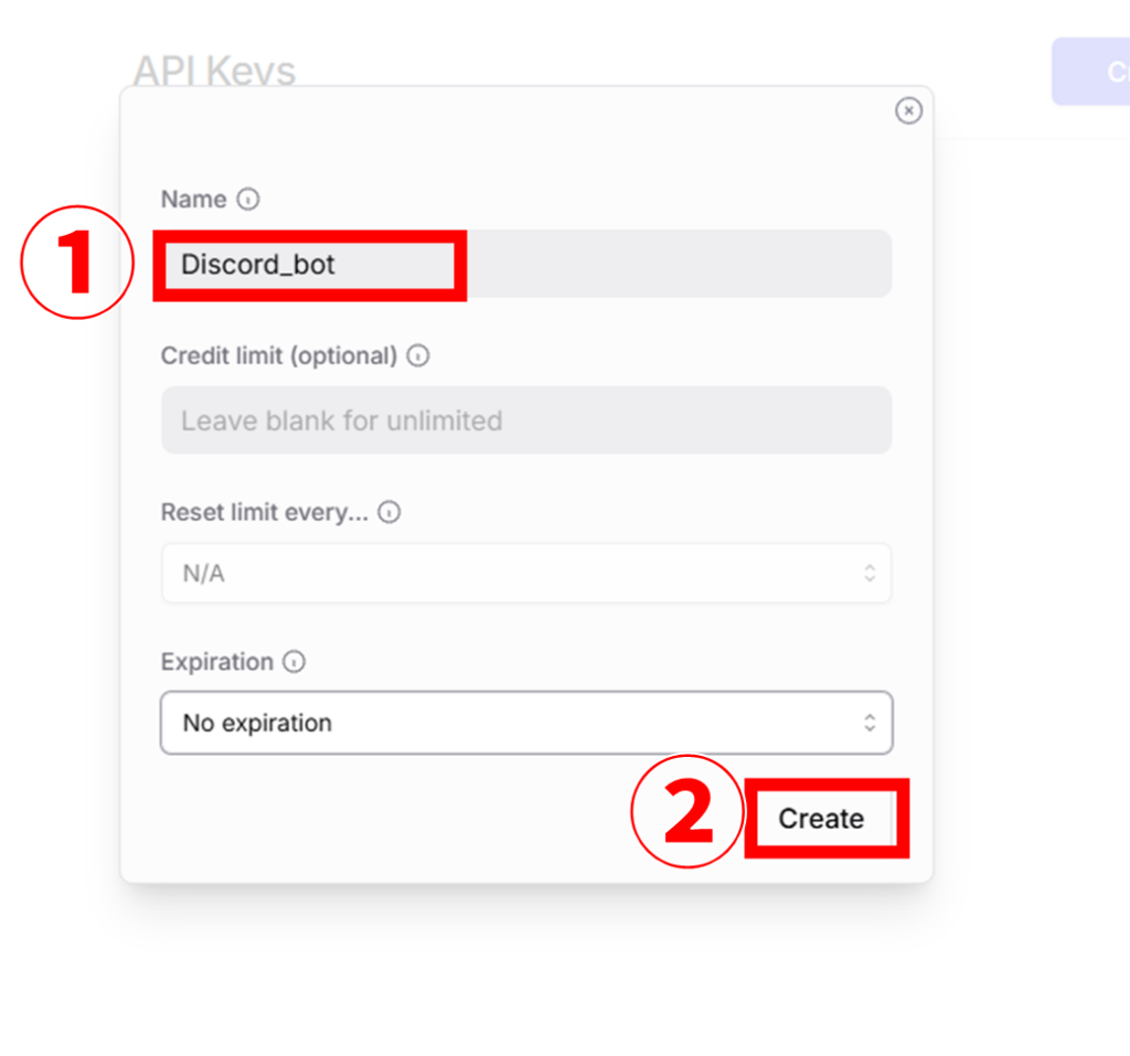OpenRouter APIキー作成